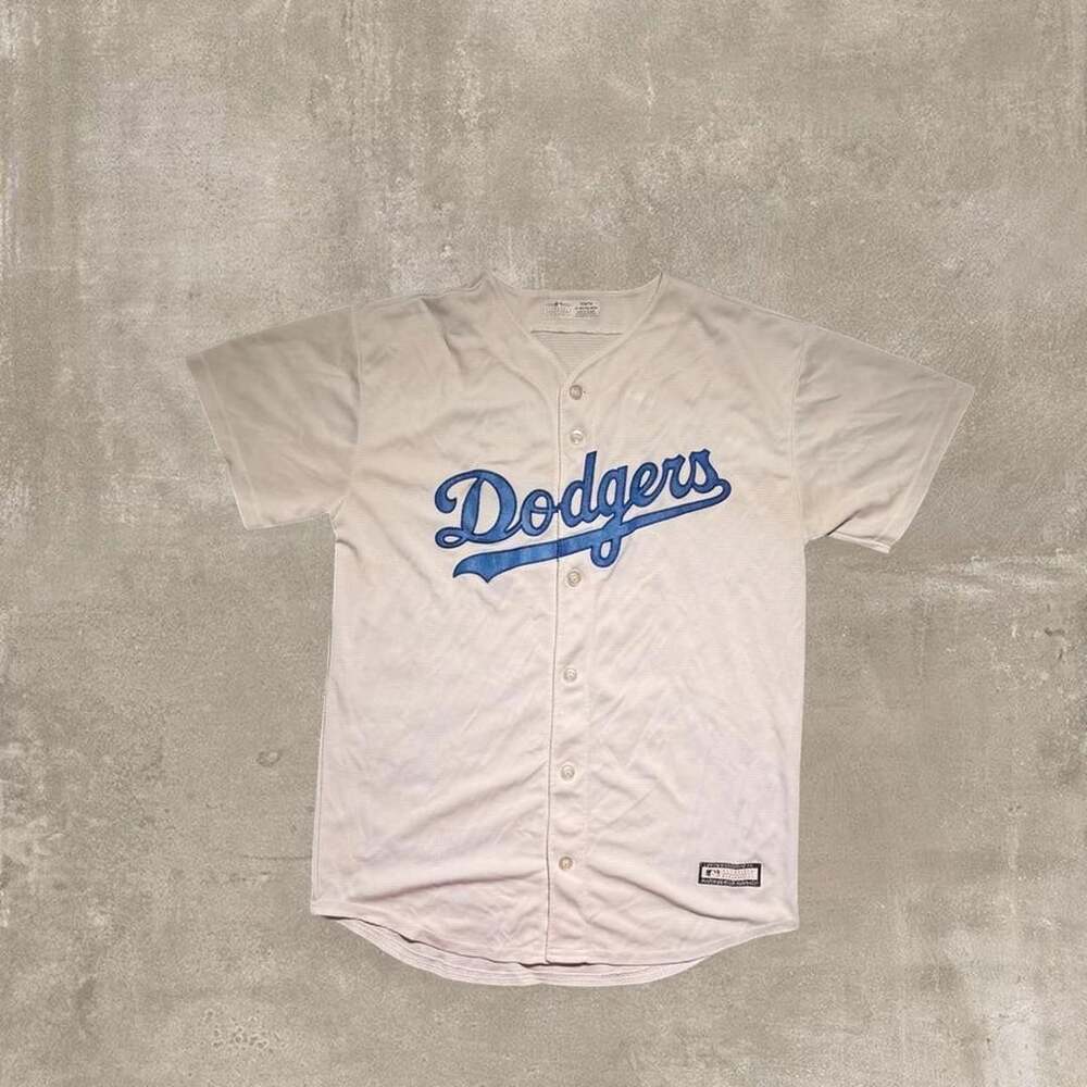 Majestic Los Angeles Dodgers Jersey Youth XL 18/20 White Blue MLB #35
